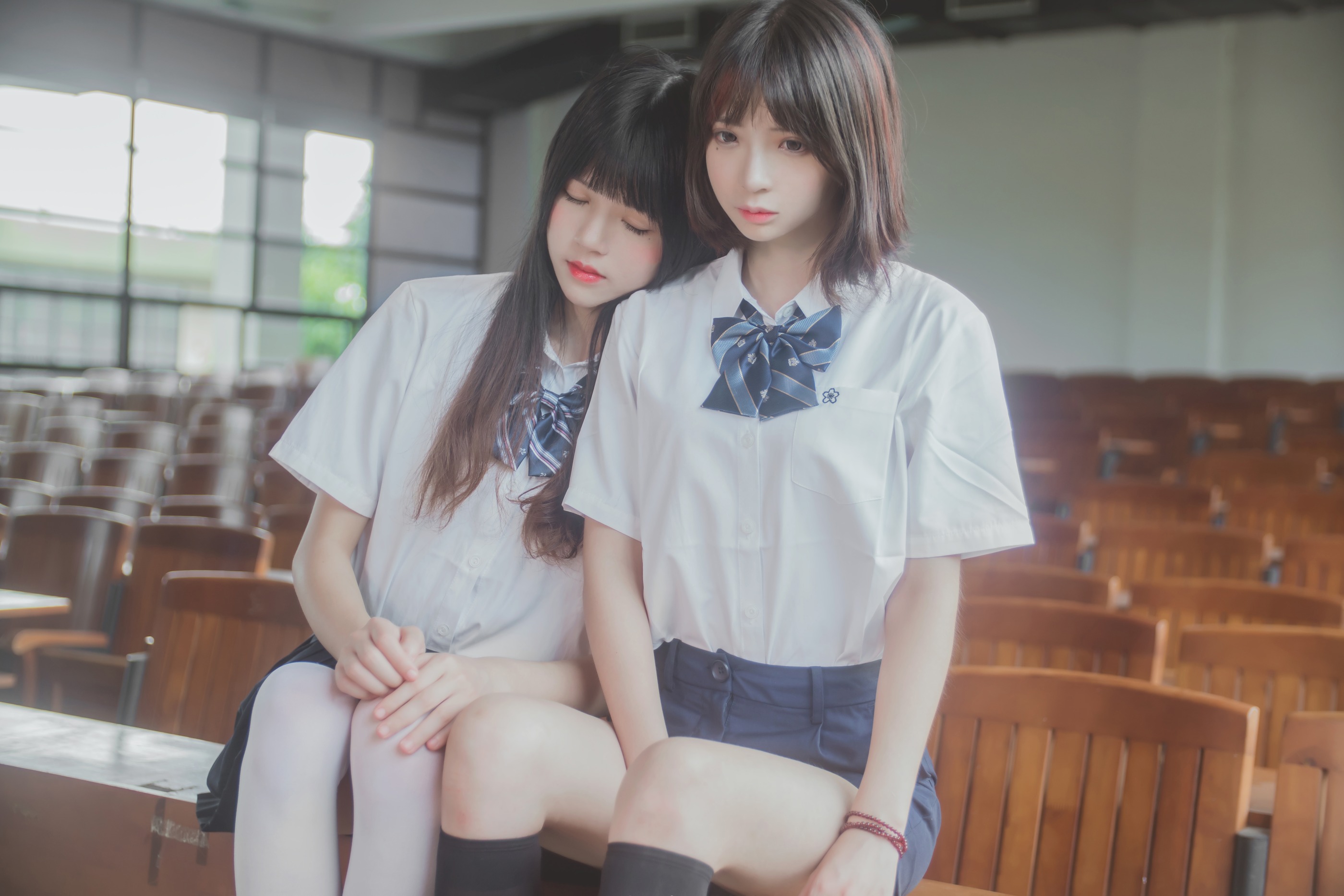 图片[1]-桜桃喵 – NO.021 疯猫ss JK百合1 [43P]-XikXak
